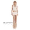 Set Áo Croptop Và Chân Váy Ngắn LannaHouse